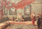 GUARDI, Gianantonio Scene in a Harem oil painting